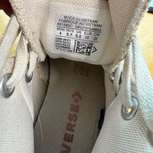 Size W5.5 M4 - Converse Run Star Hike High Unisex Textile Platform Shoes A01582C main image 10